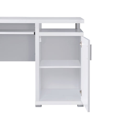 Coaster Tracy 2-drawer Computer Desk White Model 800108
