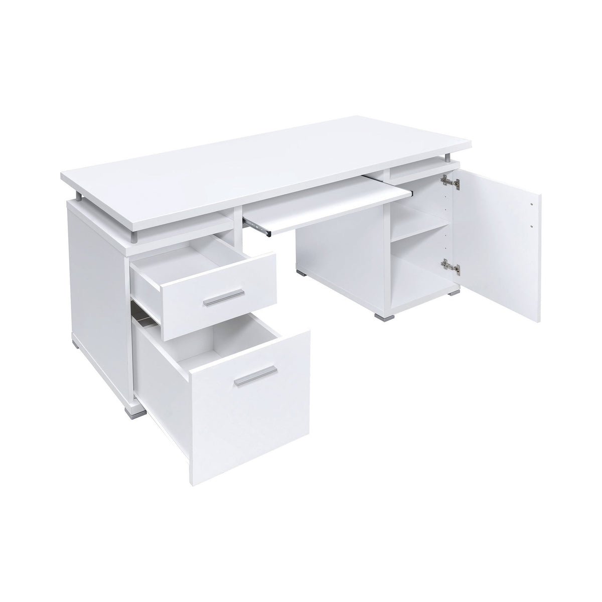 Coaster Tracy 2-drawer Computer Desk White Model 800108