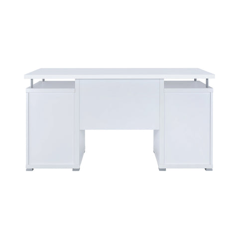 Coaster Tracy 2-drawer Computer Desk White Model 800108