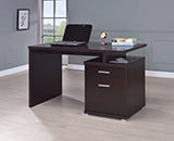 Coaster Irving 2-drawer Office Desk with Cabinet Cappuccino Model 800109