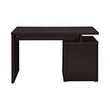 Coaster Irving 2-drawer Office Desk with Cabinet Cappuccino Model 800109