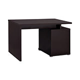 Coaster Irving 2-drawer Office Desk with Cabinet Cappuccino Model 800109