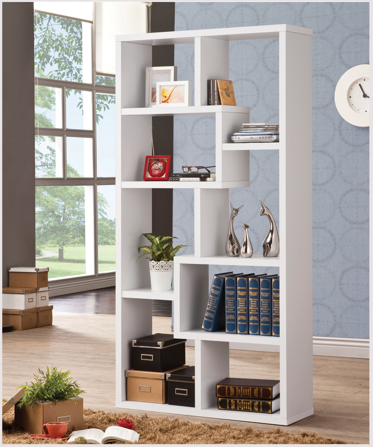 Coaster Theo 10-shelf Bookcase White Model 800136