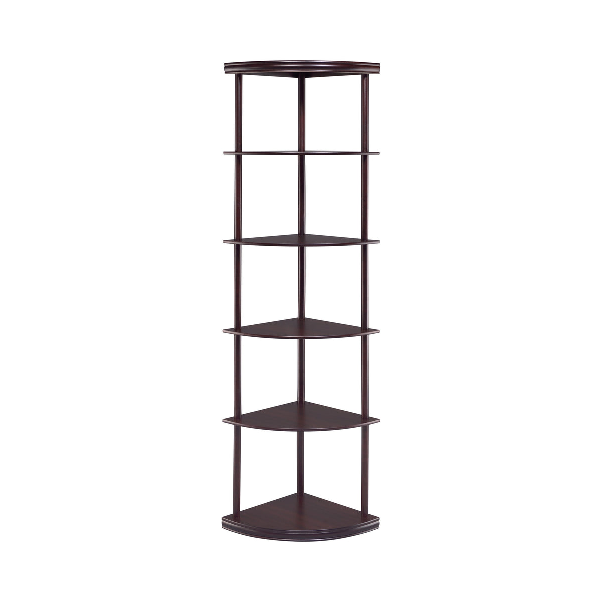 Coaster Bonwick 5-shelf Corner Bookshelf Cappuccino Model 800279