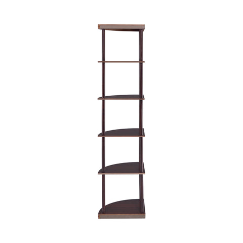 Coaster Bonwick 5-shelf Corner Bookshelf Cappuccino Model 800279