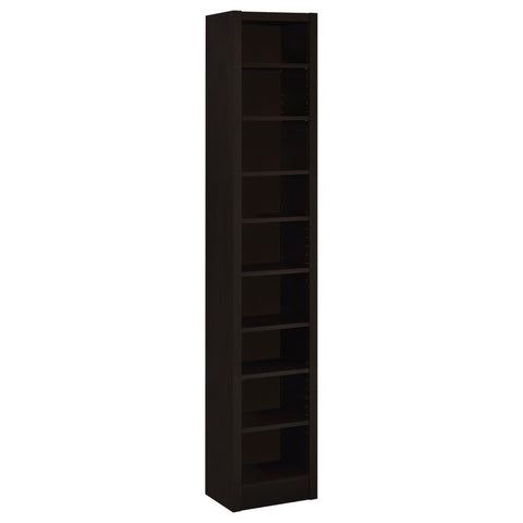 Coaster Eliam Rectangular Bookcase with 2 Fixed Shelves Cappuccino Model 800285