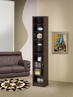 Coaster Eliam Rectangular Bookcase with 2 Fixed Shelves Cappuccino Model 800285