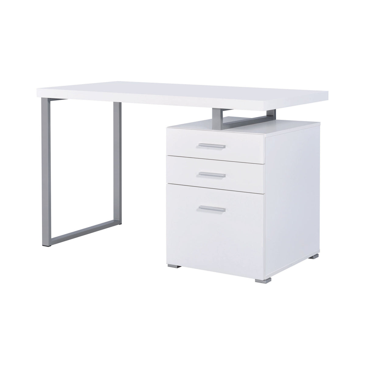 Coaster Brennan 3-drawer Office Desk White Model 800325