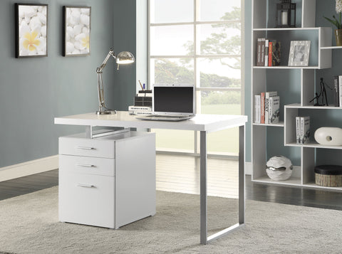 Coaster Brennan 3-drawer Office Desk White Model 800325