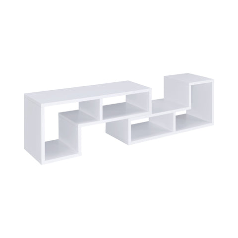 Coaster Velma Convertible TV Console and Bookcase White Model 800330