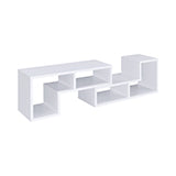 Coaster Velma Convertible TV Console and Bookcase White Model 800330