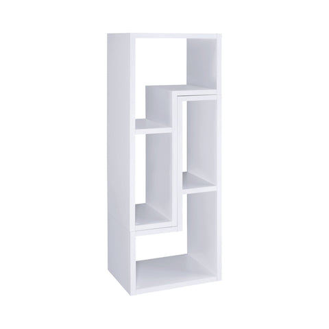 Coaster Velma Convertible TV Console and Bookcase White Model 800330