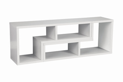 Coaster Velma Convertible TV Console and Bookcase White Model 800330