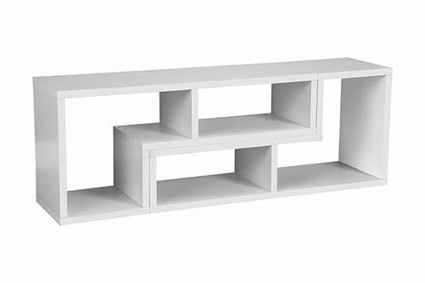 Coaster Velma Convertible TV Console and Bookcase White Model 800330
