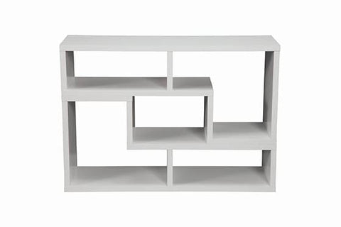 Coaster Velma Convertible TV Console and Bookcase White Model 800330