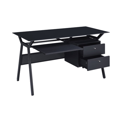 Coaster Weaving 2-drawer Computer Desk Black Model 800436