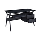 Coaster Weaving 2-drawer Computer Desk Black Model 800436