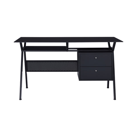 Coaster Weaving 2-drawer Computer Desk Black Model 800436
