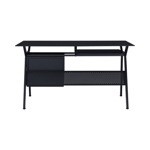 Coaster Weaving 2-drawer Computer Desk Black Model 800436