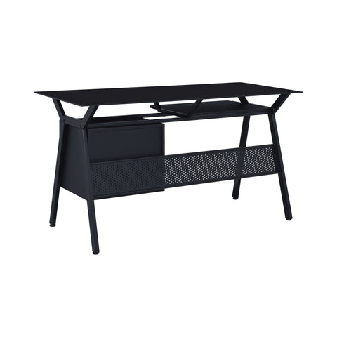 Coaster Weaving 2-drawer Computer Desk Black Model 800436
