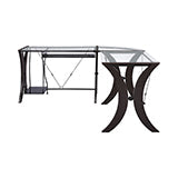 Coaster Monterey 3-piece L-shaped Computer Desk Set Cappuccino Model 800446