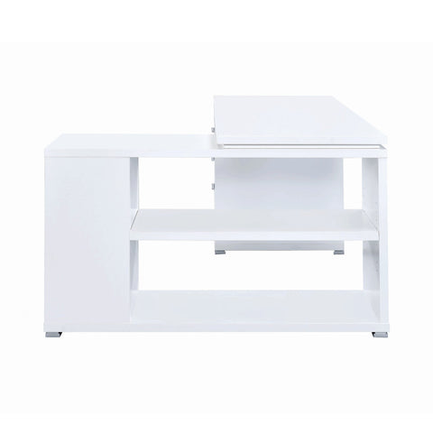 Coaster Yvette L-shape Office Desk White Model 800516