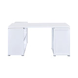 Coaster Yvette L-shape Office Desk White Model 800516