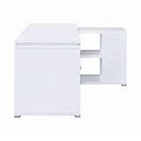 Coaster Yvette L-shape Office Desk White Model 800516