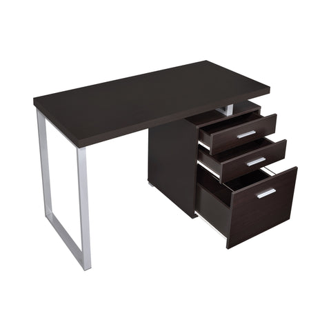 Coaster Brennan 3-drawer Office Desk Cappuccino Model 800519