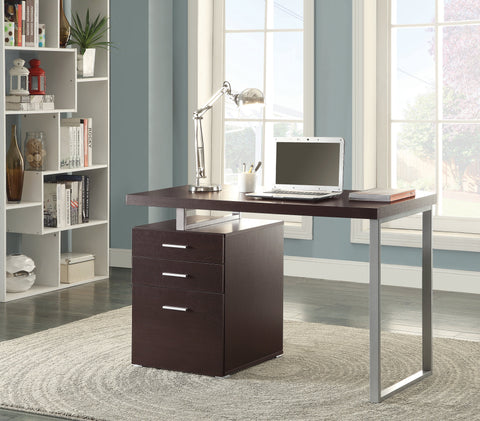Coaster Brennan 3-drawer Office Desk Cappuccino Model 800519