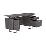 Coaster Lawtey Floating Top Office Desk Weathered Grey Model 800521