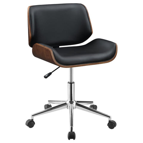 Coaster Addington Adjustable Height Office Chair Black and Chrome Model 800612