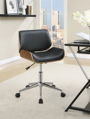 Coaster Addington Adjustable Height Office Chair Black and Chrome Model 800612