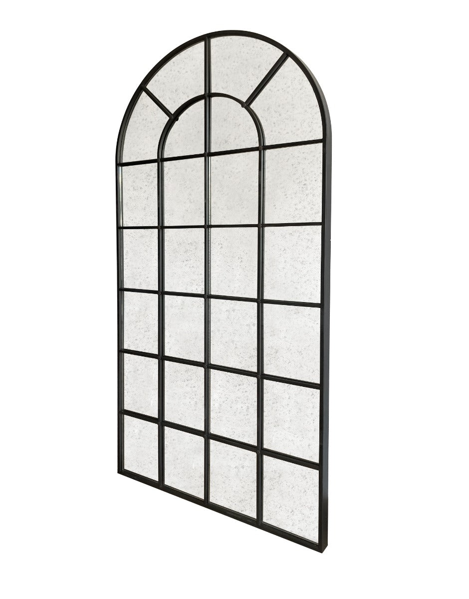 Modrest Grady Industrial Antique Black Floor Mirror Model VGGM-MI-1111B