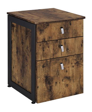 Coaster Estrella Writing Desk Antique Nutmeg and Gunmetal Model 800655