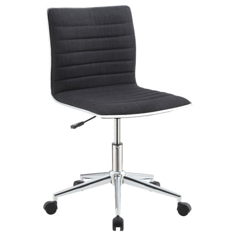 Coaster Chryses Adjustable Height Office Chair Black and Chrome Model 800725