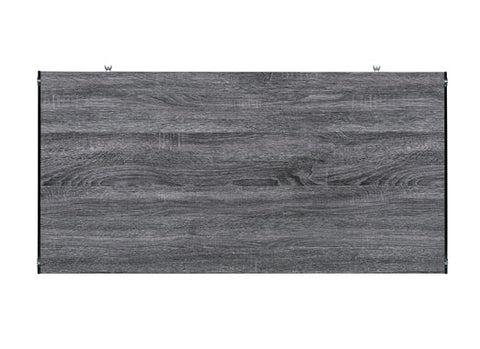 Coaster Dobrev 2-drawer Writing Desk Weathered Grey and Clear Model 800818