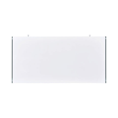 Coaster Dobrev 2-drawer Writing Desk Glossy White and Clear Model 800829