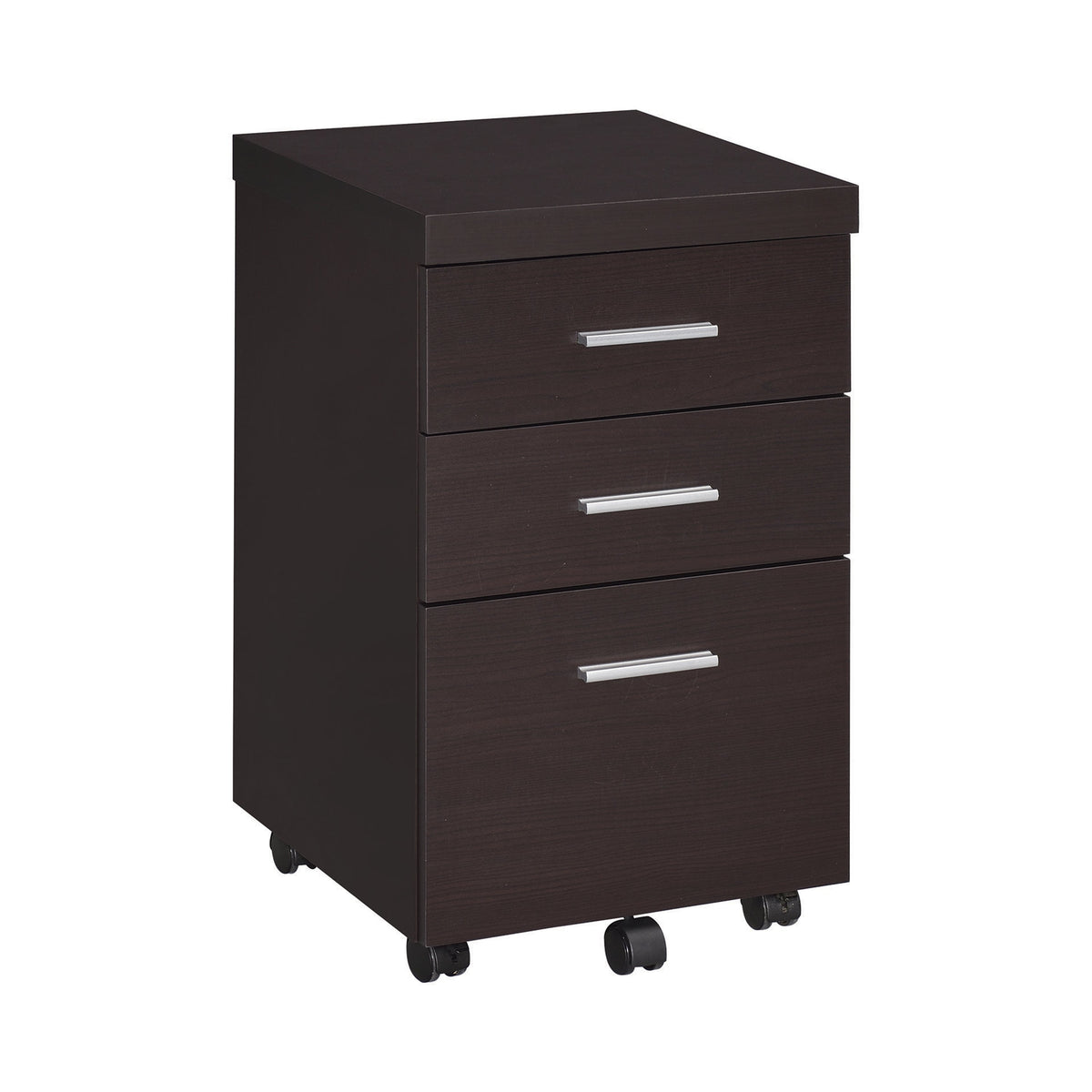 Coaster Skeena 3-drawer Mobile Storage Cabinet Cappuccino Model 800903