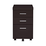 Coaster Skeena 3-drawer Mobile Storage Cabinet Cappuccino Model 800903
