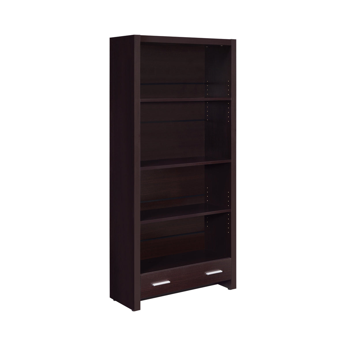 Coaster Skylar 5-shelf Bookcase with Storage Drawer Cappuccino Model 800905