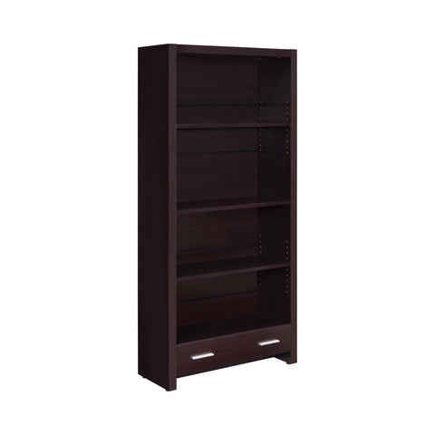 Coaster Skylar 5-shelf Bookcase with Storage Drawer Cappuccino Model 800905