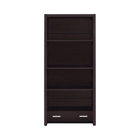 Coaster Skylar 5-shelf Bookcase with Storage Drawer Cappuccino Model 800905