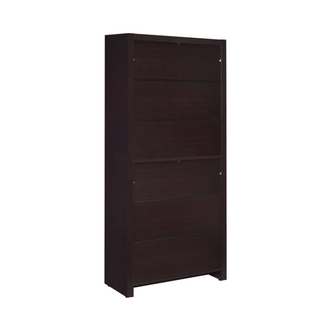 Coaster Skylar 5-shelf Bookcase with Storage Drawer Cappuccino Model 800905
