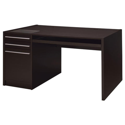 Coaster Halston 3-drawer Connect-it Office Desk Cappuccino Model 800982
