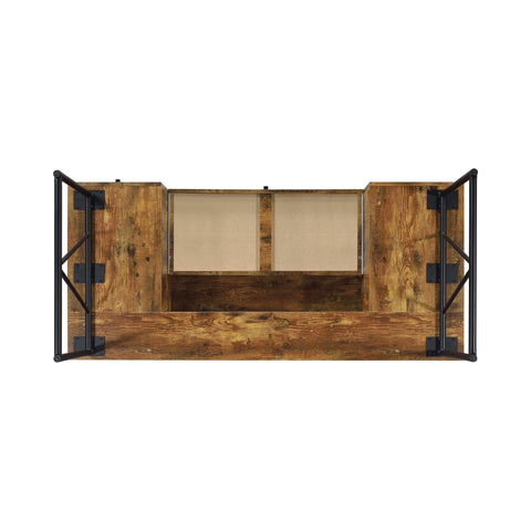 Coaster Analiese 4-drawer Writing Desk Antique Nutmeg Model 800999