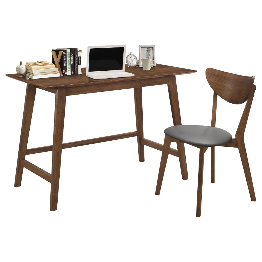 Coaster Karri 2-piece Writing Desk Set Walnut Model 801095