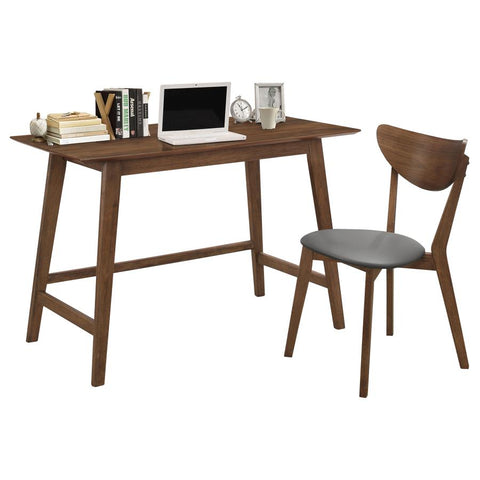Coaster Karri 2-piece Writing Desk Set Walnut Model 801095