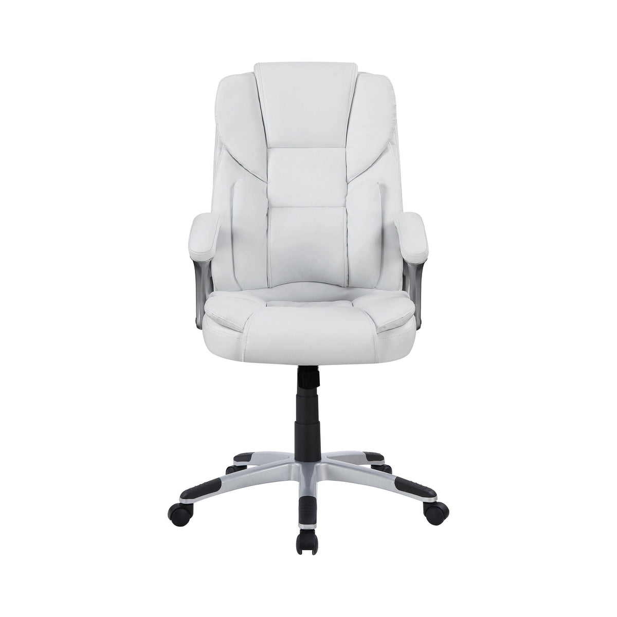 Coaster Kaffir Adjustable Height Office Chair White and Silver Model 801140