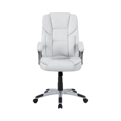 Coaster Kaffir Adjustable Height Office Chair White and Silver Model 801140